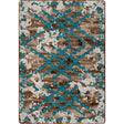 American Dakota Distressed Fresco Turquoise Rug - 0401TUR234
