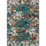 American Dakota Distressed Fresco Turquoise Rug - 0401TUR234