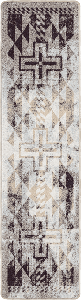 American Dakota Distressed Rustic Cross Sandstone Rug - 0425SAN234