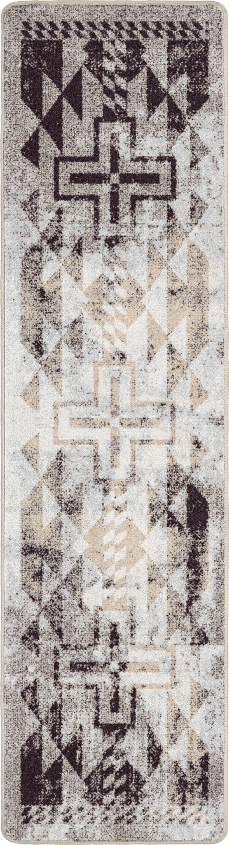 American Dakota Distressed Rustic Cross Sandstone Rug - 0425SAN234