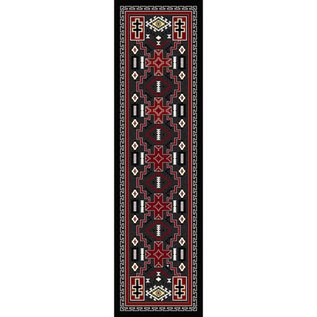 American Dakota Double Cross Gray Rug