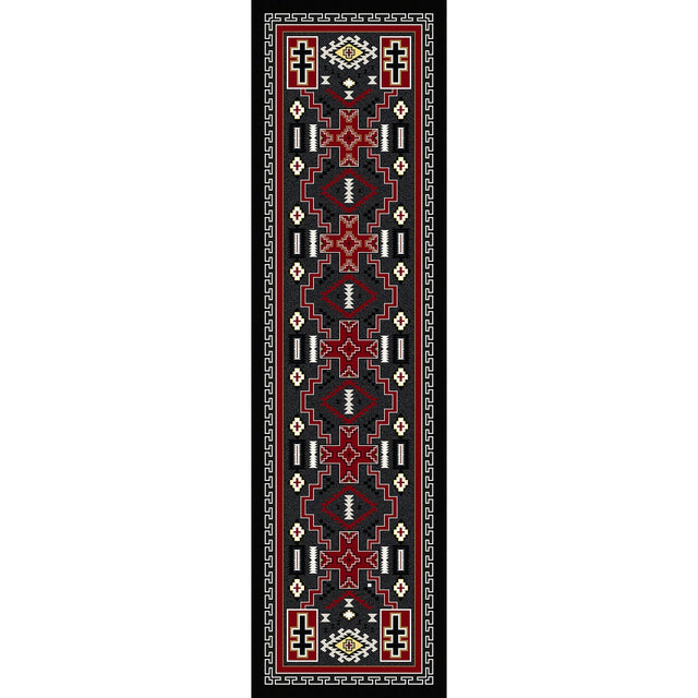 American Dakota Double Cross Gray Rug