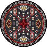 American Dakota Double Cross Gray Rug