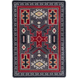 American Dakota Double Cross Gray Rug