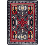 American Dakota Double Cross Gray Rug