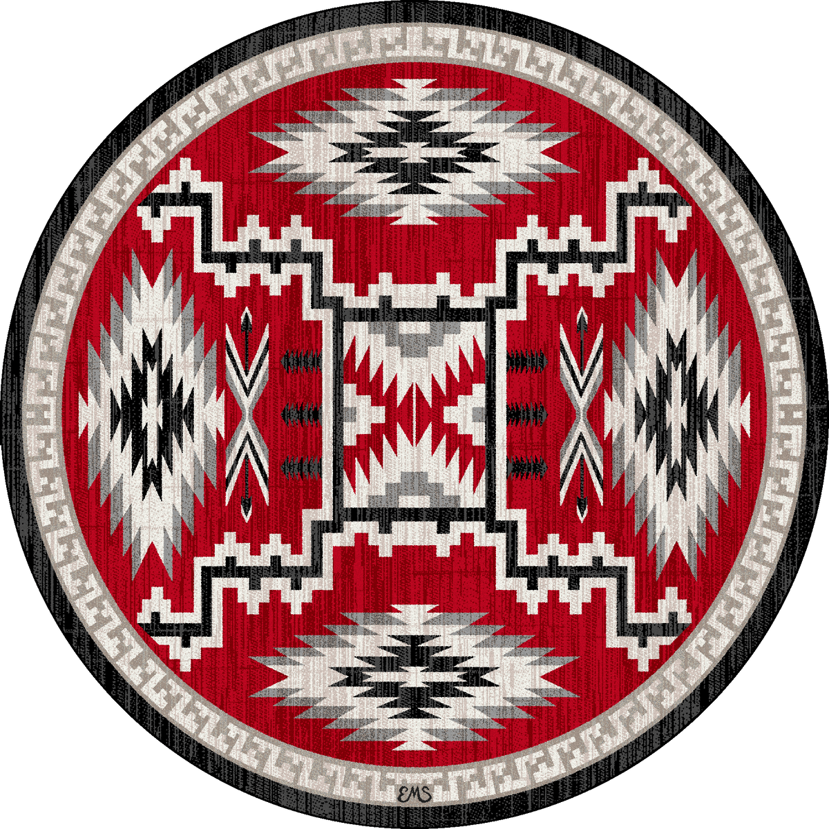 American Dakota Dream Receiver Red Rug - 0656RED234
