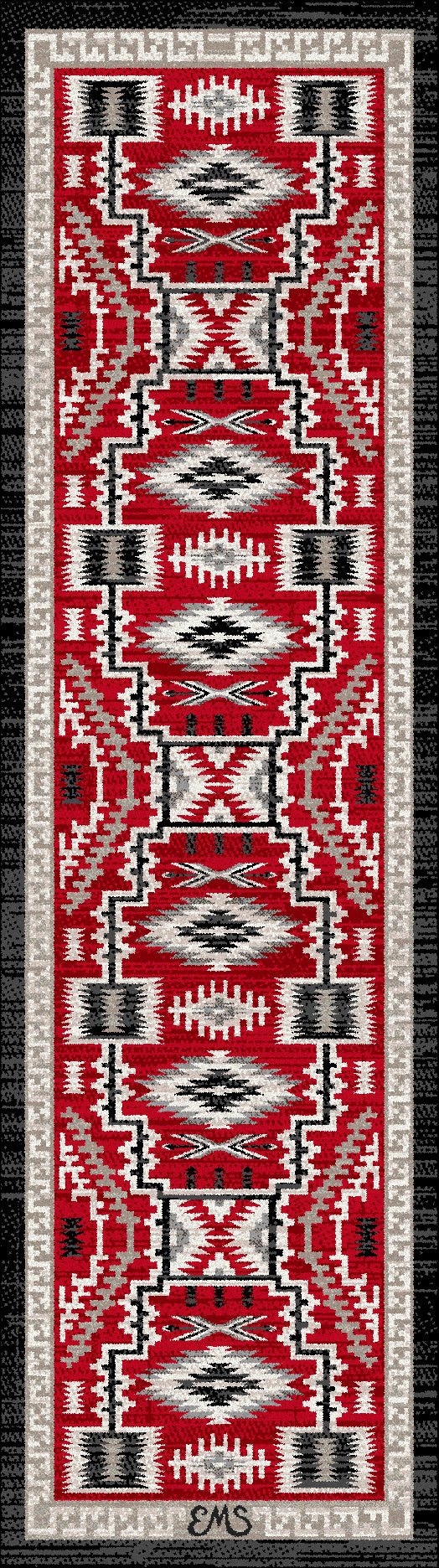 American Dakota Dream Receiver Red Rug - 0656RED234