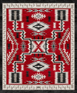 American Dakota Dream Receiver Red Rug - 0656RED234