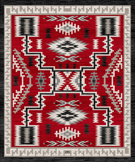 American Dakota Dream Receiver Red Rug - 0656RED234