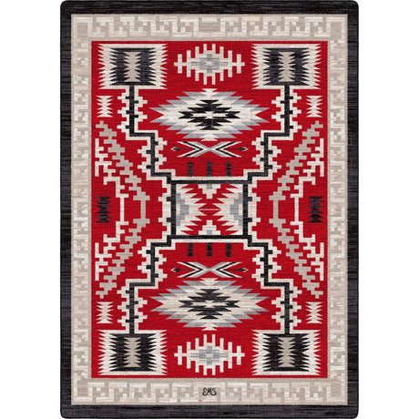 American Dakota Dream Receiver Red Rug - 0656RED234