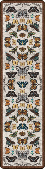 American Dakota English Collector Cabinet Butterfly Multi Rug - 0627BTR234
