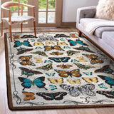 American Dakota English Collector Cabinet Butterfly Multi Rug - 0627BTR234