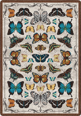 American Dakota English Collector Cabinet Butterfly Multi Rug - 0627BTR234