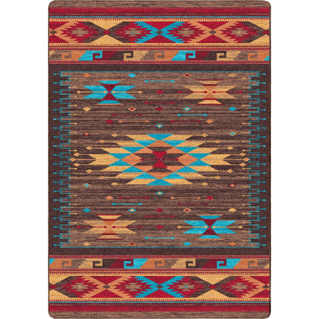 American Dakota Espuela Turquoise Rug