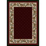 American Dakota Evergreen Garnet Rug - 0121GAR234