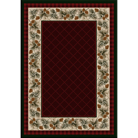 American Dakota Evergreen Garnet Rug - 0121GAR234