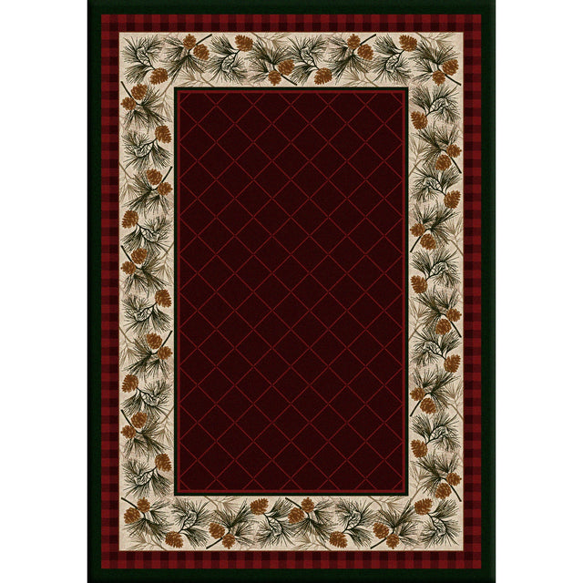 American Dakota Evergreen Garnet Rug - 0121GAR234