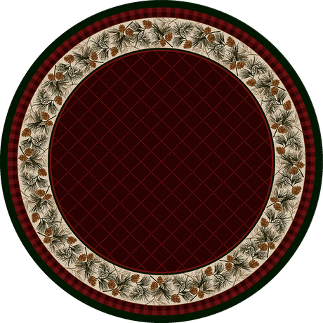 American Dakota Evergreen Garnet Rug - 0121GAR234