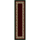 American Dakota Evergreen Garnet Rug - 0121GAR234