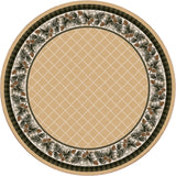 American Dakota Evergreen Light Maize Rug - 0121MAZ234