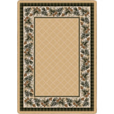 American Dakota Evergreen Light Maize Rug - 0121MAZ234