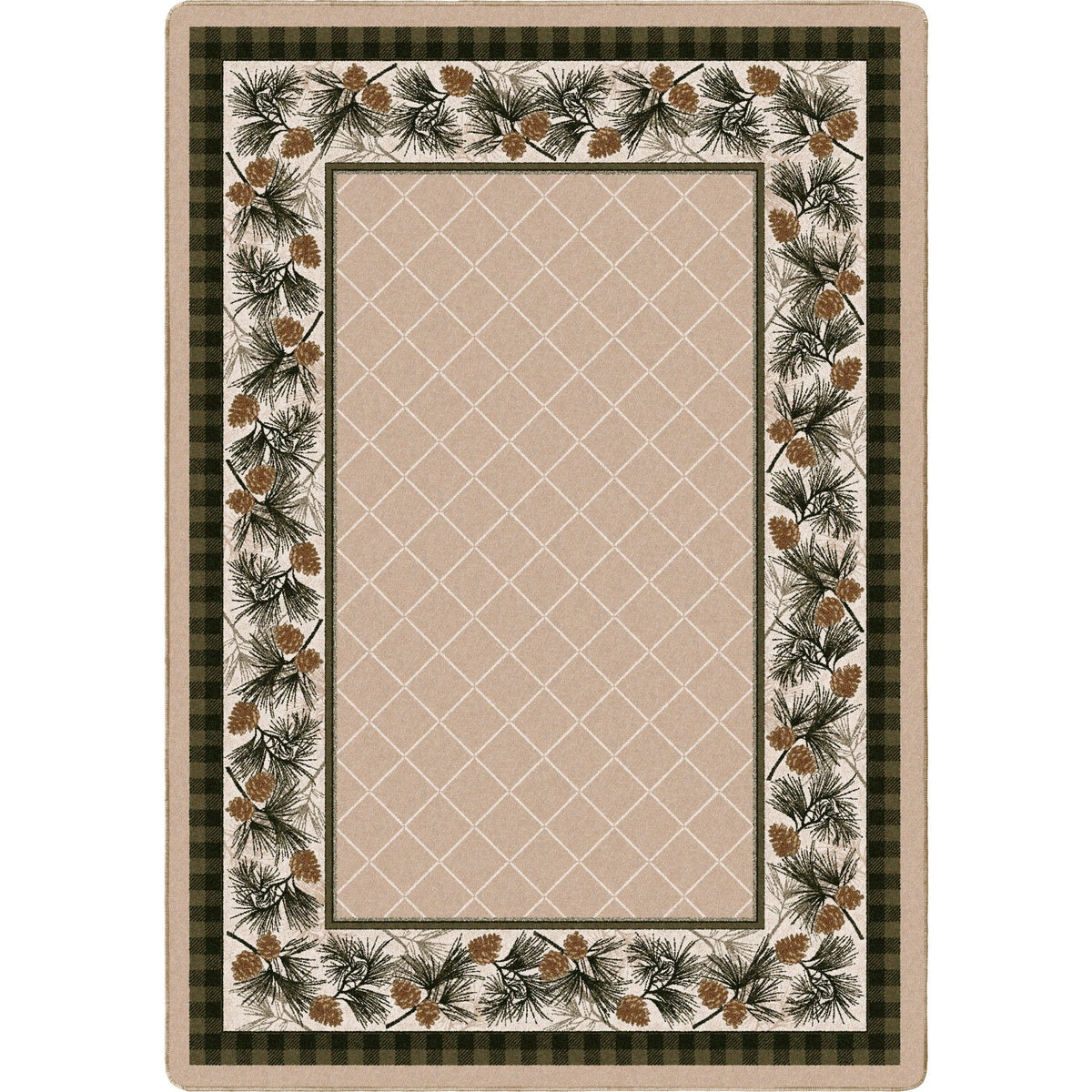 American Dakota Evergreen Lt. Sandstone Rug - 0121SAN234