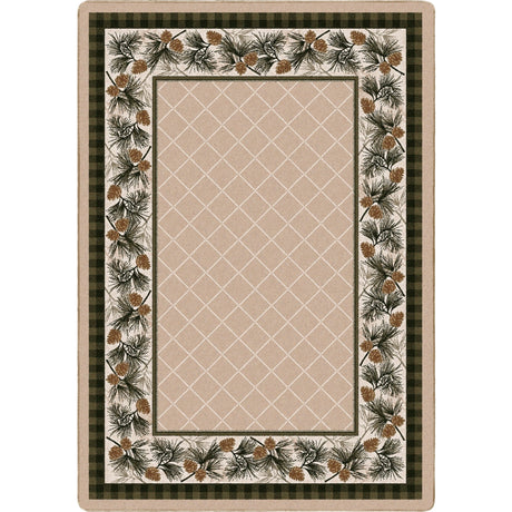 American Dakota Evergreen Lt. Sandstone Rug - 0121SAN234