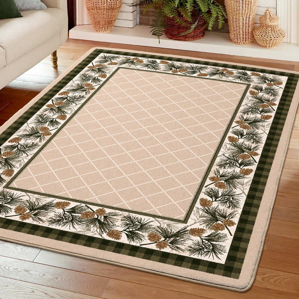 American Dakota Evergreen Lt. Sandstone Rug - 0121SAN234