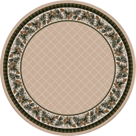 American Dakota Evergreen Lt. Sandstone Rug - 0121SAN234