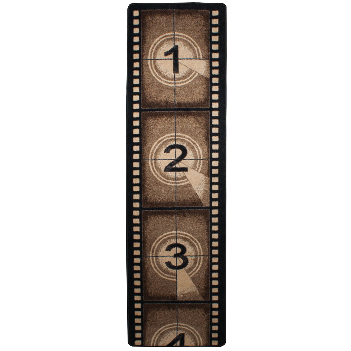 American Dakota Filmstrip Brown Rug - 0287BRN217