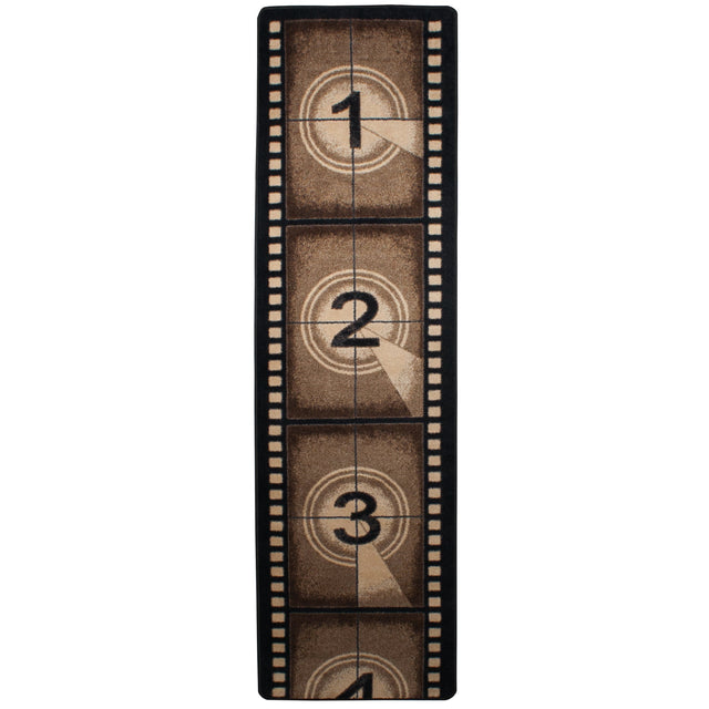 American Dakota Filmstrip Brown Rug - 0287BRN217