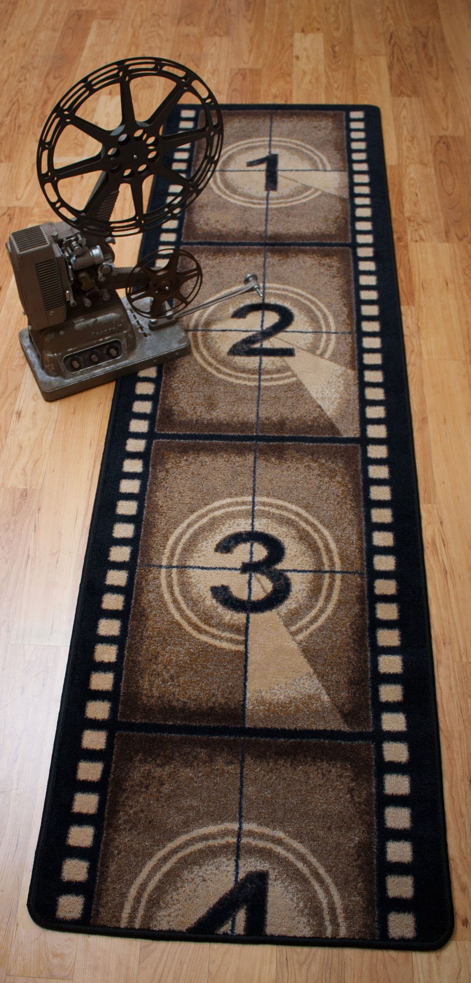 American Dakota Filmstrip Brown Rug - 0287BRN217
