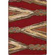 American Dakota Finger Weave Red Rug