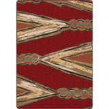 American Dakota Finger Weave Red Rug