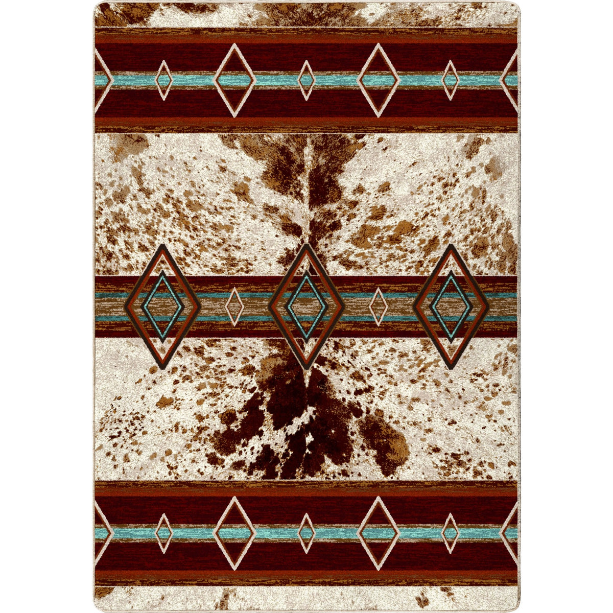 American Dakota Fire Hide True Western Rug