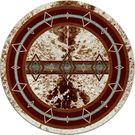 American Dakota Fire Hide True Western Rug