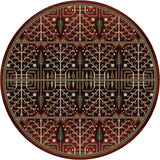 American Dakota Flourish Forest Garnet Rug - 0686GAR234