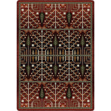 American Dakota Flourish Forest Garnet Rug - 0686GAR234