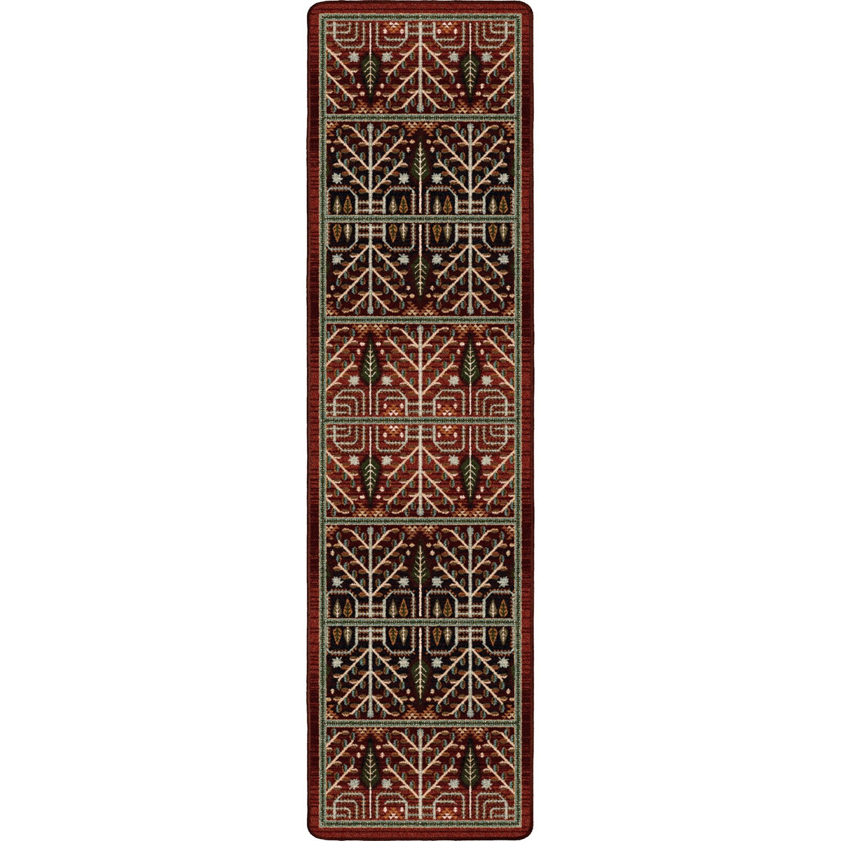 American Dakota Flourish Forest Garnet Rug - 0686GAR234