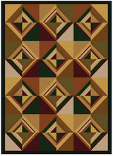 American Dakota Folk Lore Multi Rug - 0054MUL234