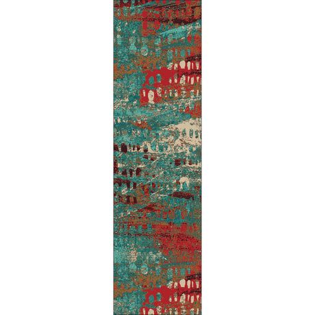 American Dakota Forward Shift OKA Turquoise Rug - OKA0360TUR234
