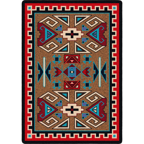 American Dakota Four Rams Bright Rug