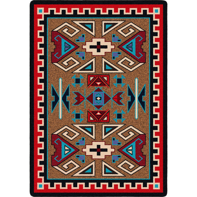 American Dakota Four Rams Bright Rug