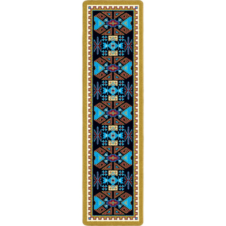 American Dakota Four Rams Copper Rug