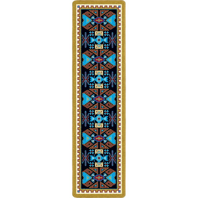 American Dakota Four Rams Copper Rug
