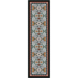 American Dakota Four Rams OKA Rust Rug