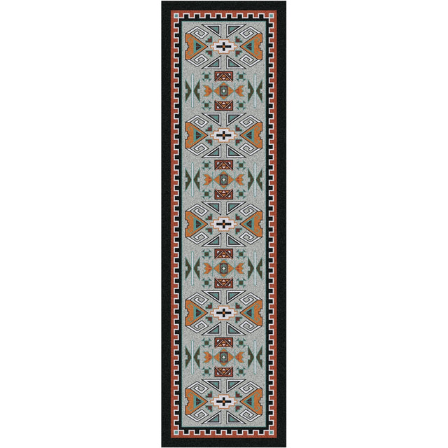 American Dakota Four Rams OKA Rust Rug