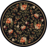 American Dakota Fruit Reserve Black Rug - 0463BLK234