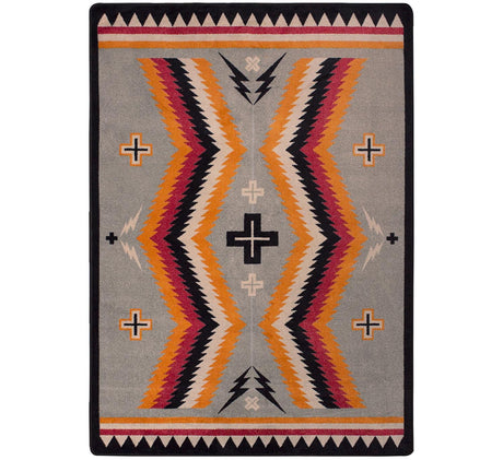 American Dakota Fury Peaks Black Frame Rug - S0230BKF234