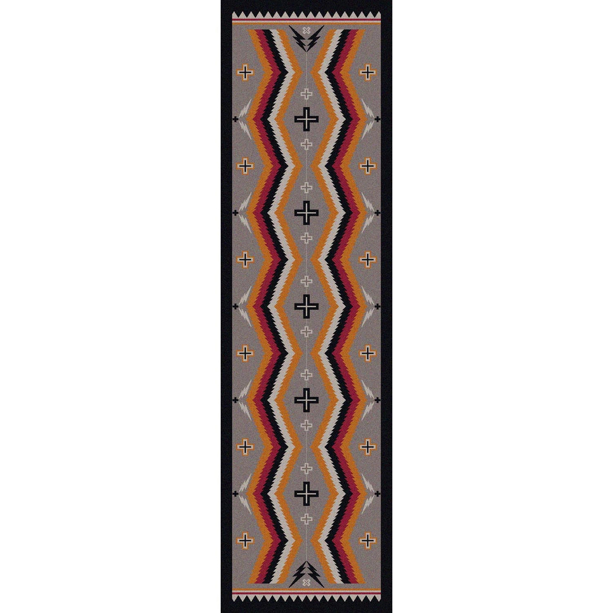 American Dakota Fury Peaks Black Frame Rug - S0230BKF234